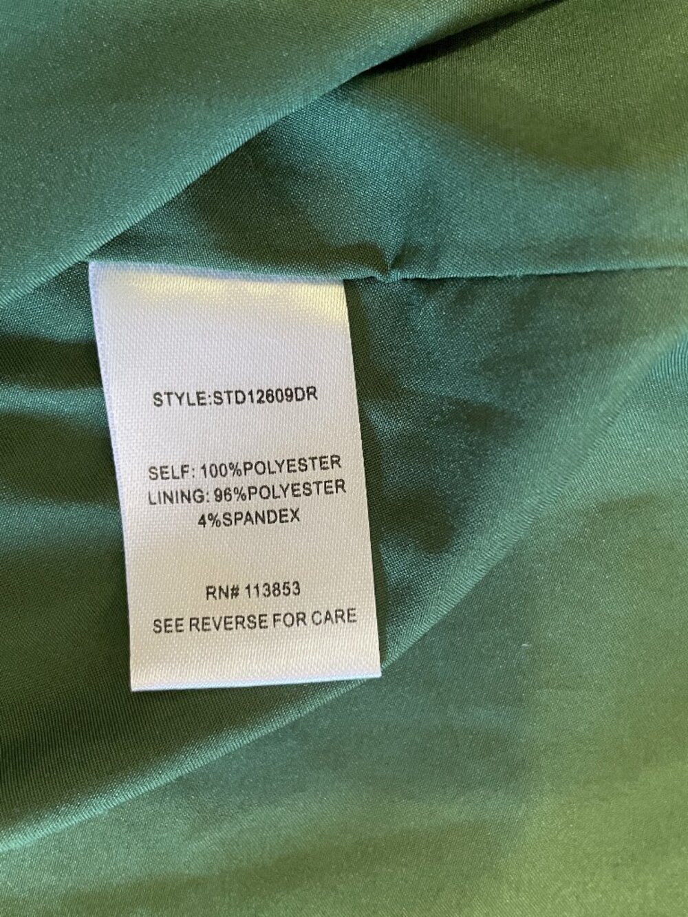 Sugarlips Dress XL Green Tiered Floral Long Sheer Sleeve Maxi Lined Graceful - Picture 12 of 14